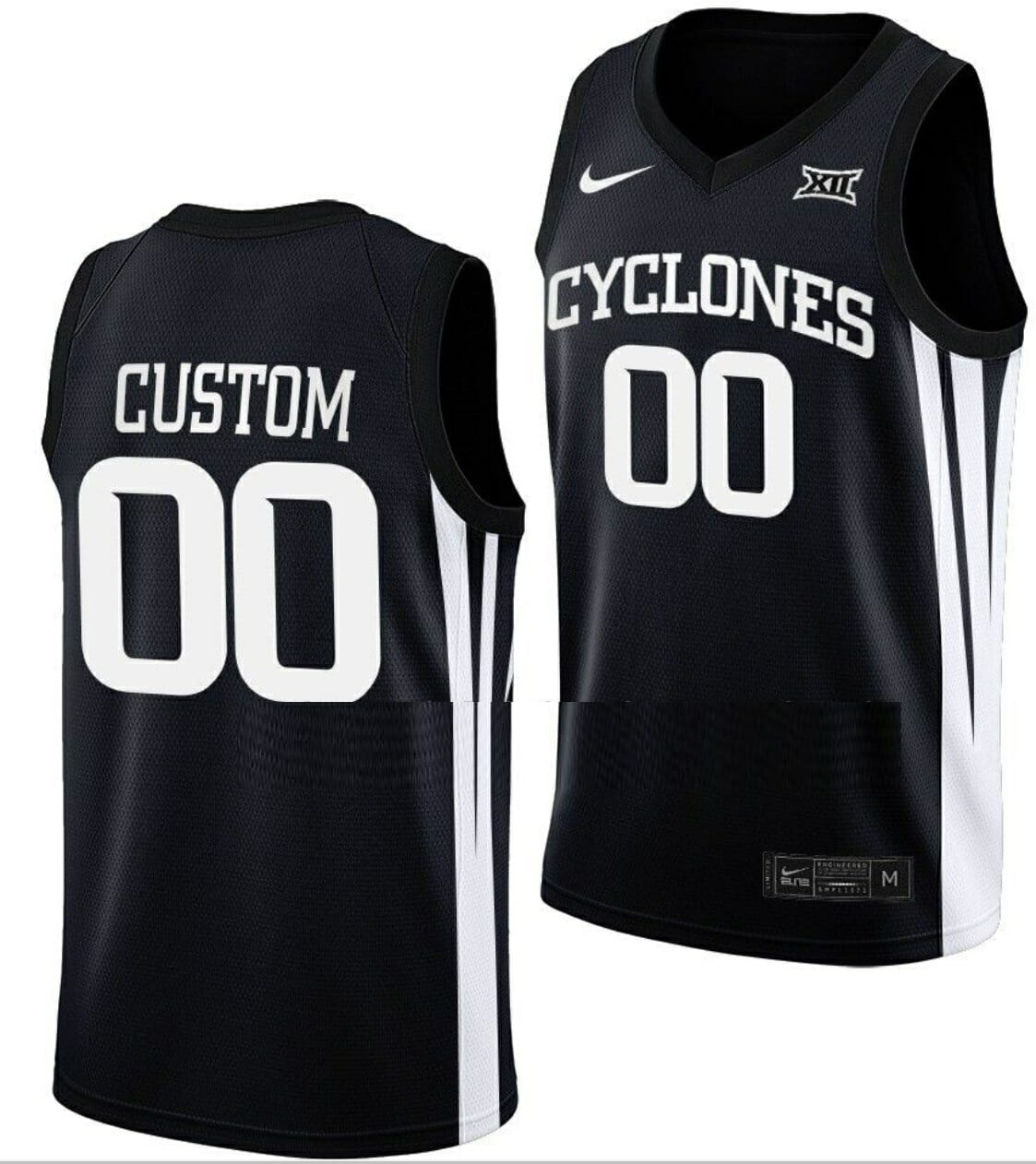 Custom Iowa State Jersey Name and Number College Basketball Black