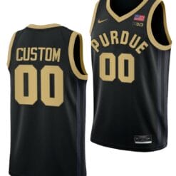 Custom Purdue Boilermakers Jersey Name And Number College Basketball Black