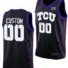 Custom TCU Horned Frogs Jersey Name And Number College Basketball Black