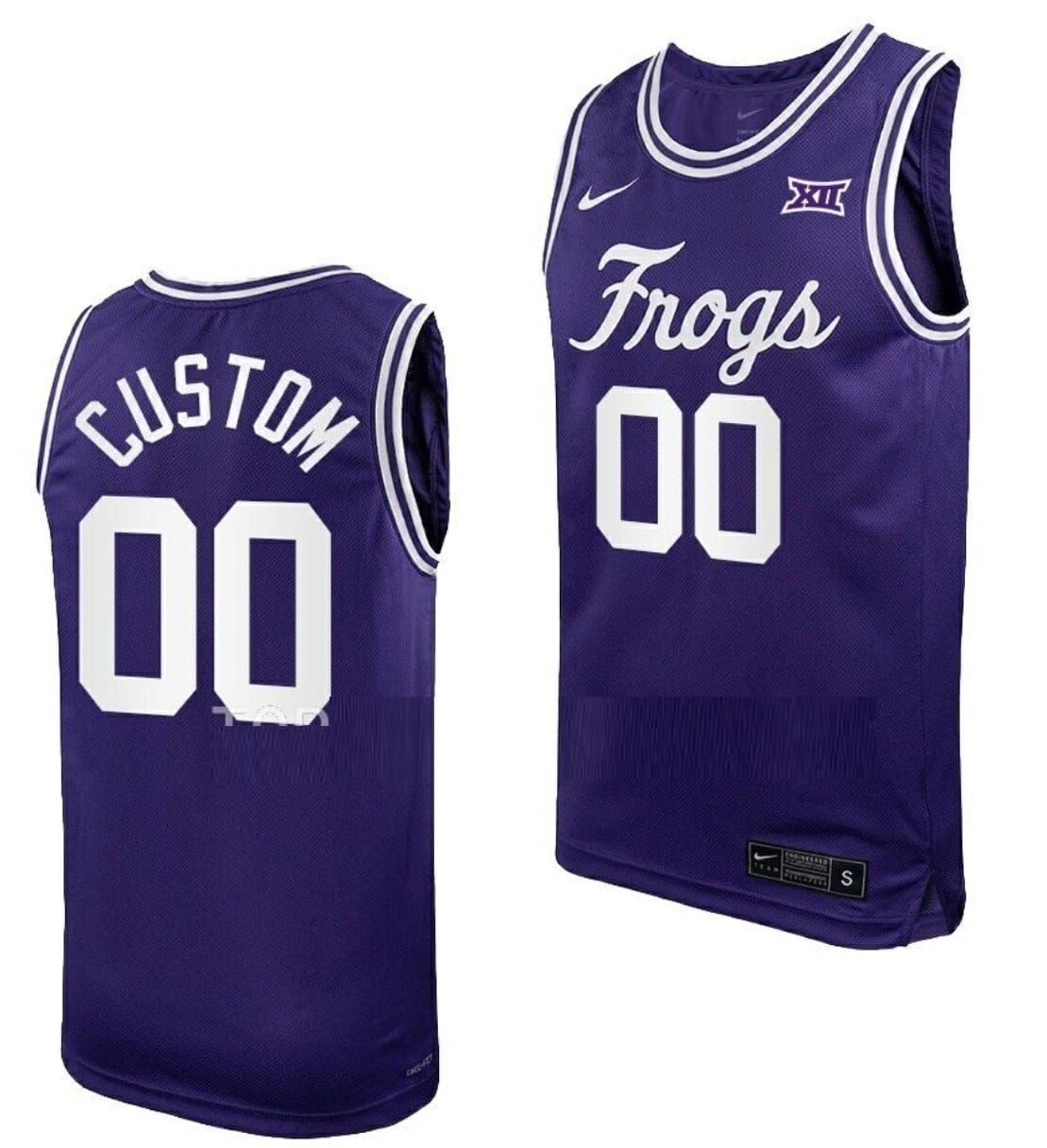 Custom TCU Horned Frogs Jersey Name And Number College Basketball Purple