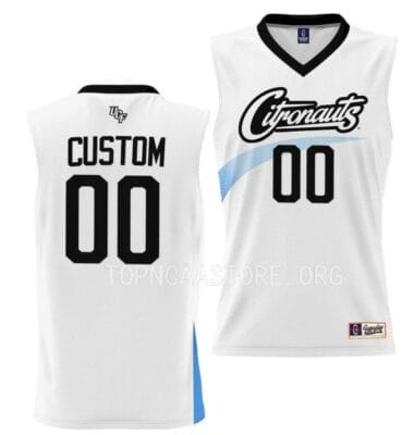 Custom UCF Knights Jersey Name And Number College Basketball White