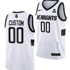 Custom UCF Knights Jersey Name And Number College Basketball White Home