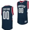 Custom UConn Huskies Jersey Name And Number College Basketball Navy Retro