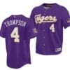 Jordan Thompson Jersey 2023 College World Series Champions LSU Tigers NCAA Baseball Purple #4