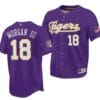 Tre Morgan Jersey 2023 College World Series Champions LSU Tigers NCAA Baseball Purple #18