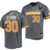 Cal Stark Jersey Tennessee Volunteers #30 Gray 2023 NCAA Baseball College World Series