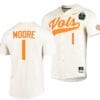 Christian Moore Jersey Tennessee Volunteers #1 Natural 2023 NCAA Baseball College World Series