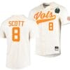 Christian Scott Jersey Tennessee Volunteers #8 Natural 2023 NCAA Baseball College World Series