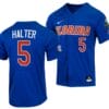 Colby Halter Jersey Florida Gators 2023 College World Series Royal #5 NCAA Baseball