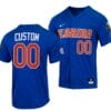 Custom Florida Gators Jersey Name and Number 2023 College World Series Royal NCAA Baseball