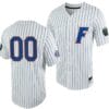 Custom Florida Gators Jersey Name and Number 2023 College World Series White Royal Full-Button NCAA Baseball