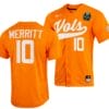 Griffin Merritt Jersey Tennessee Volunteers #10 Orange 2023 NCAA Baseball College World Series