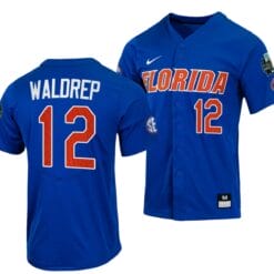 Hurston Waldrep Jersey Florida Gators 2023 College World Series Royal #12 NCAA Baseball