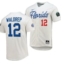 Hurston Waldrep Jersey Florida Gators 2023 College World Series White #12 Replica NCAA Baseball