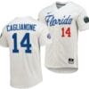Jac Caglianone Jersey Florida Gators 2023 College World Series White #14 Replica NCAA Baseball