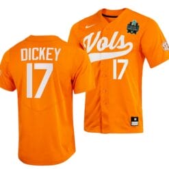 Jared Dickey Jersey Tennessee Volunteers #17 Orange 2023 NCAA Baseball College World Series