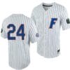 Josh Rivera Jersey Florida Gators #24 White Royal 2023 College World Series NCAA Baseball