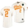Maui Ahuna Jersey Tennessee Volunteers #2 Natural 2023 NCAA Baseball College World Series