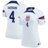 Becky Sauerbrunn Jersey USWNT 2022-23 Home Breathe Stadium Replica White