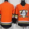 Custom Anaheim Ducks Jersey Name And Number Reebok Alternate Orange Hockey