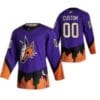 Custom Arizona Coyotes Jersey Name And Number 2020-21 Alternate Purple Player NHL