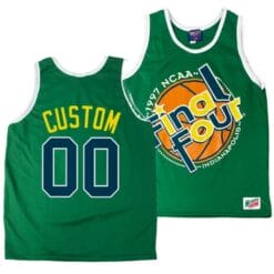 Custom Arizona Wildcats Jersey Name and Number 1997 NCAA Champions Final Four Green