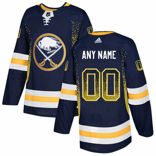 Custom Buffalo Sabres Jersey Name And Number Navy Drift Fashion