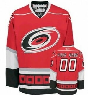 Custom Carolina Hurricanes Jersey Name And Number Red