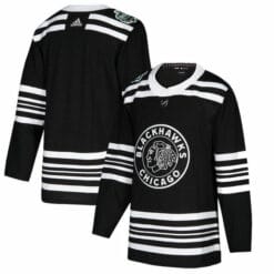 Custom Chicago Blackhawks Jersey Name And Number 2019 Winter Black Blank Classic