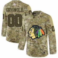 Custom Chicago Blackhawks Jersey Name And Number Camo