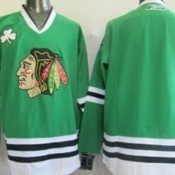 Custom Chicago Blackhawks Jersey Name And Number Green