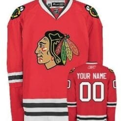 Custom Chicago Blackhawks Jersey Name And Number Red