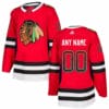 Custom Chicago Blackhawks Jersey Name And Number Red Drift Fashion