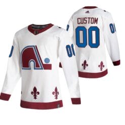 Custom Colorado Avalanche Jersey Name And Number 2020-21 White Alternate Player NHL