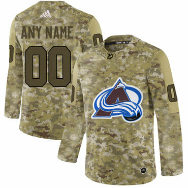 Custom Colorado Avalanche Jersey Name And Number Camo