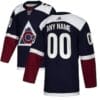 Custom Colorado Avalanche Jersey Name And Number Navy Alternate