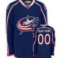 Custom Columbus Blue Jackets Jersey Name And Number Blue