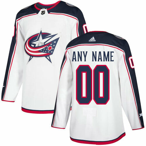 Custom Columbus Blue Jackets Jersey Name And Number NHL White