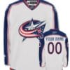 Custom Columbus Blue Jackets Jersey Name And Number White