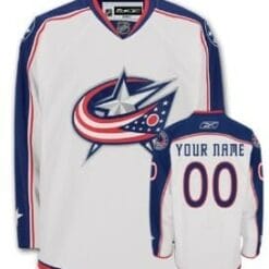 Custom Columbus Blue Jackets Jersey Name And Number White