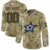 Custom Dallas Stars Jersey Name And Number Camo