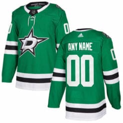 Custom Dallas Stars Jersey Name And Number Green Home NHL