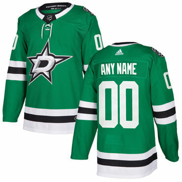 Custom Dallas Stars Jersey Name And Number Green Home NHL