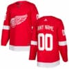Custom Detroit Red Wings Jersey Name And Number 2017-2018 Red Home Hockey NHL