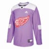 Custom Detroit Red Wings Jersey Name And Number Purple Pink Hockey Fights Cancer Practice