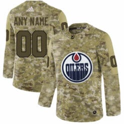 Custom Edmonton Oilers Jersey Name And Number Camo