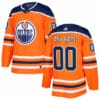 Custom Edmonton Oilers Jersey Name And Number Orange Home NHL