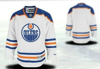 Custom Edmonton Oilers Jersey Name And Number White Thrid