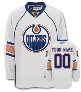 Custom Edmonton Oilers Jersey Name And Number White