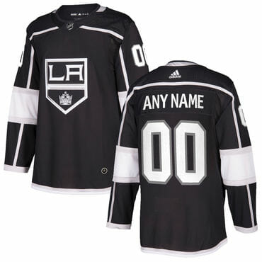 Custom Los Angeles Kings Jersey Name And Number 2017-2018 Black Hockey